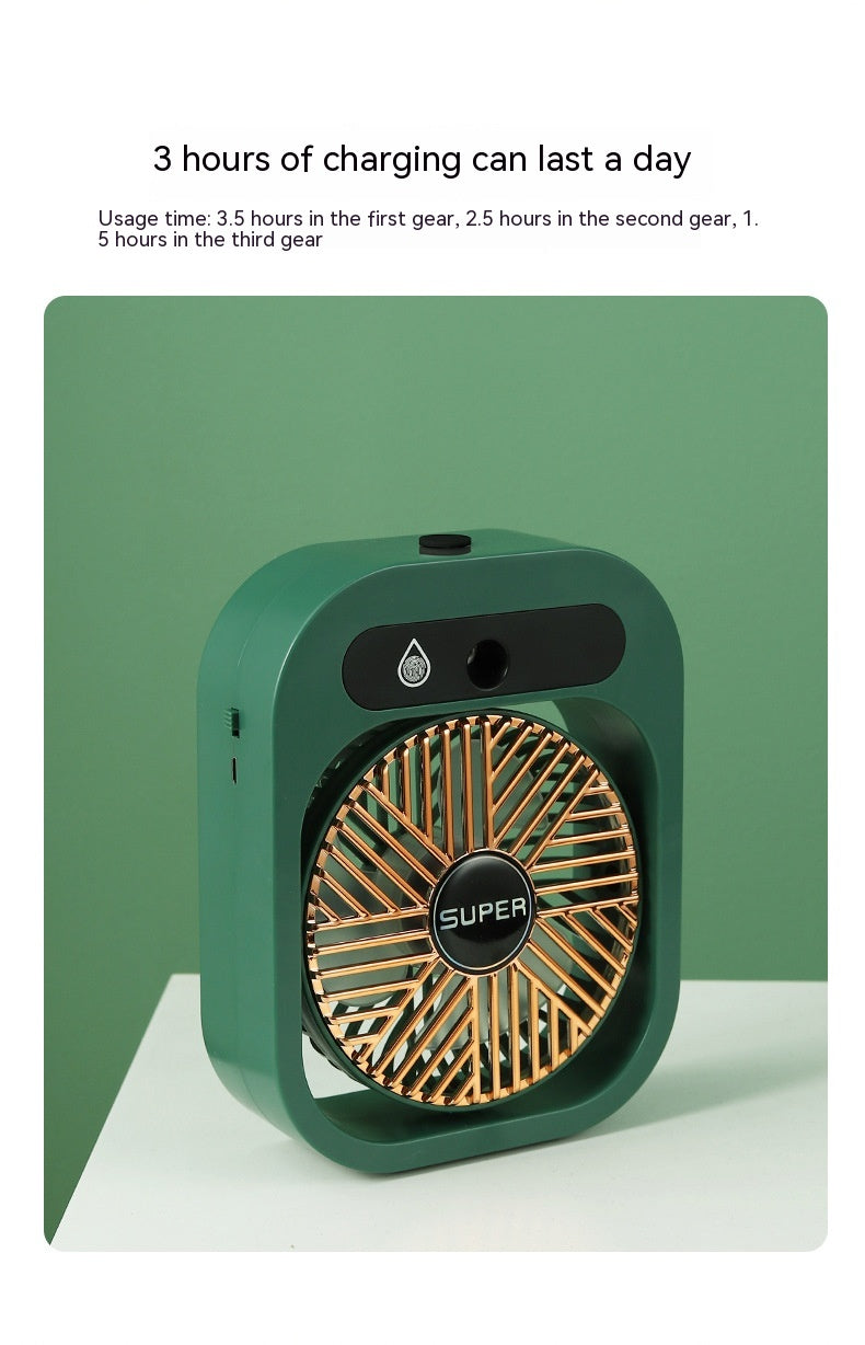 USB Rechargeable Humidifier Portable Spray Fan