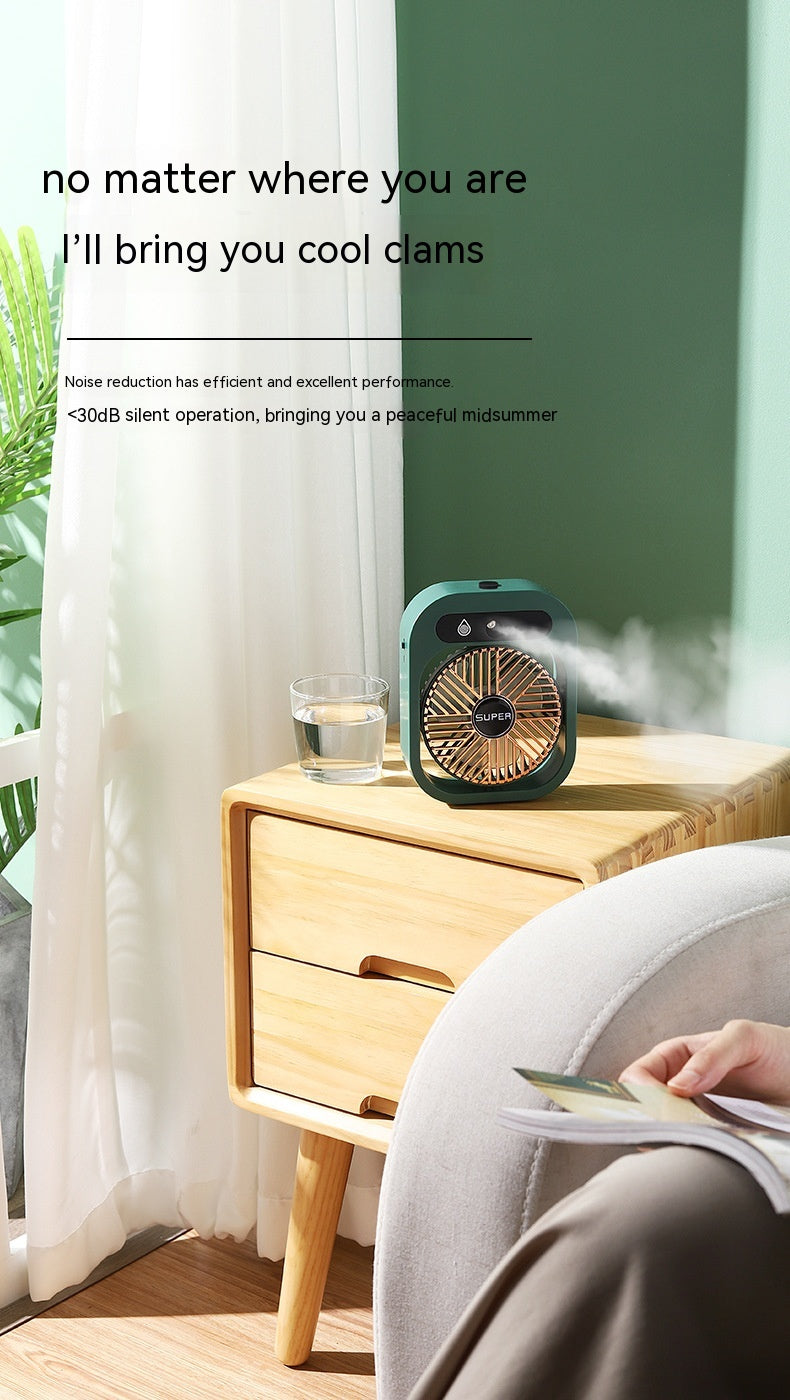 USB Rechargeable Humidifier Portable Spray Fan